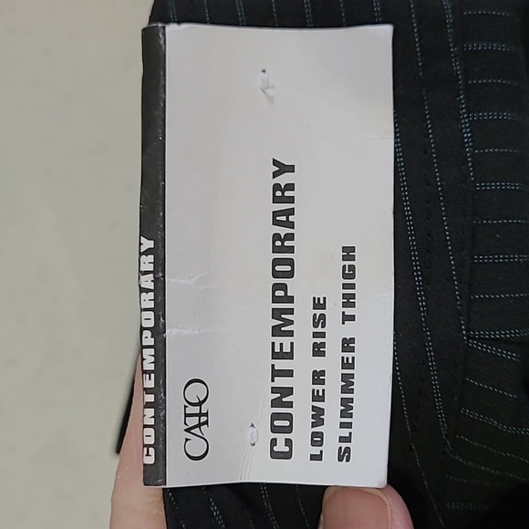 NWT Cato women's Contemporary Lower Rise, Slimmer Thigh striped pants size 16 - Picture 8 of 9